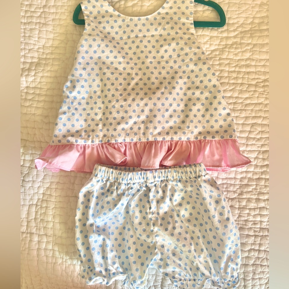 Cecil & Lou adorable 12-18 month set with bloomers!